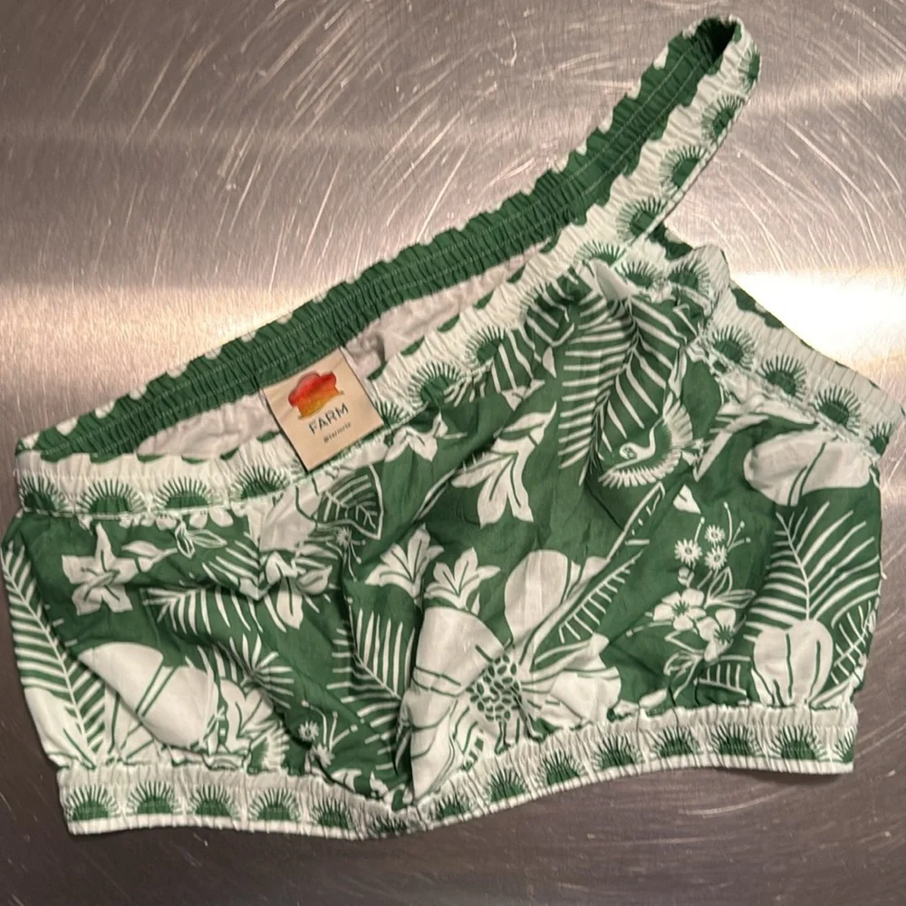 Farm Rio Macaw Elegance Crop Top - Picture 2 of 6